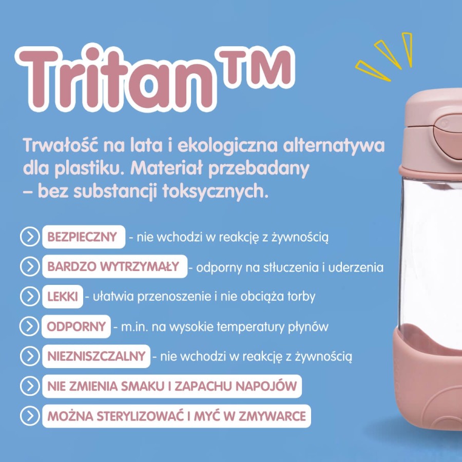 Zestaw Sportowa butelka tritanowa 450 ml + Mini Lunchbox - Chill out / B.box