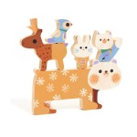 Drewniane puzzle ZWIERZĄTKA ZIMĄ / Djeco