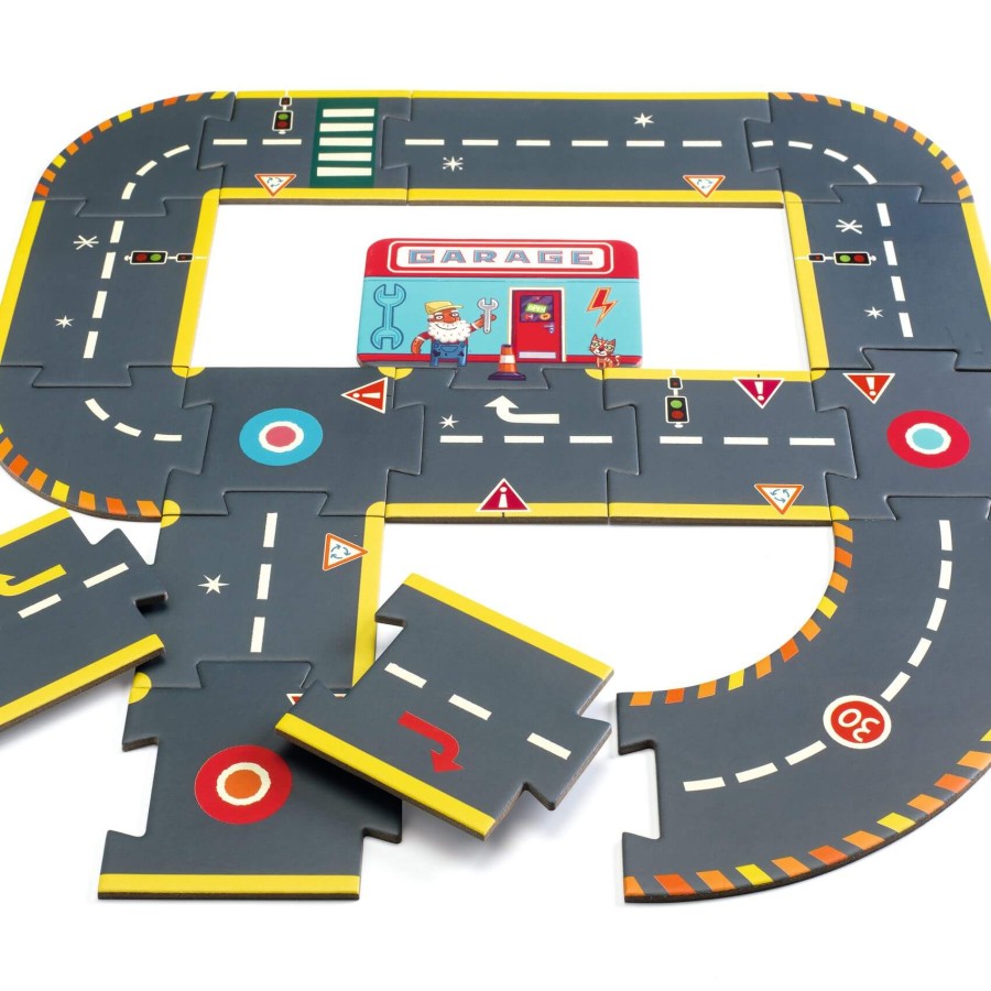Puzzle kartonowe ULICE CRAZY MOTORS / Djeco