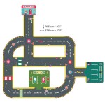 Puzzle kartonowe ULICE CRAZY MOTORS / Djeco