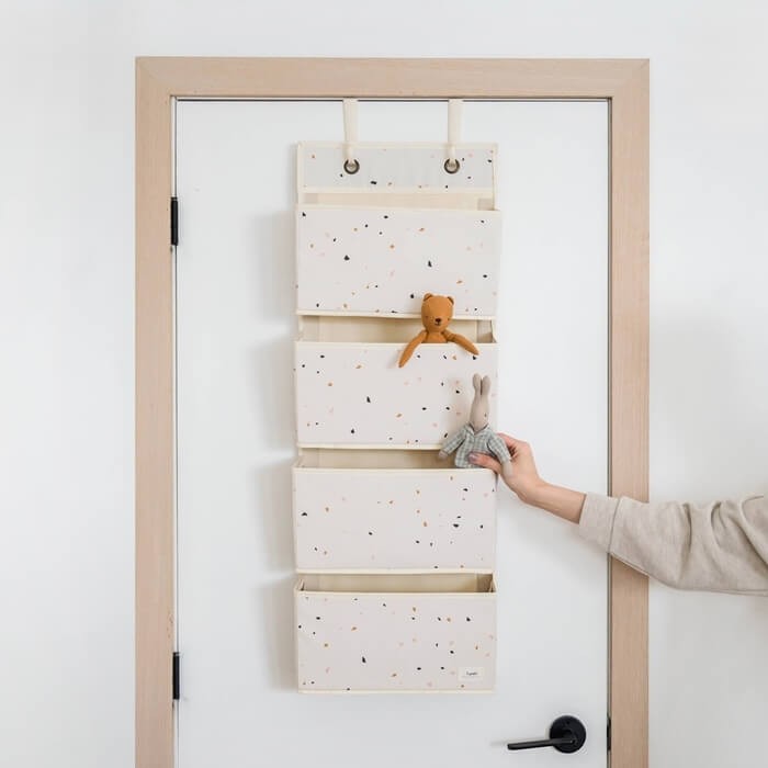 Organizer na drzwi wiszący Cream Recycled / 3 Sprouts