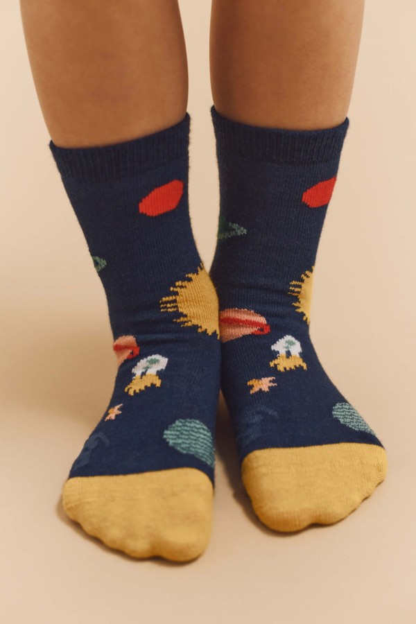 Skarpetki Silas, 3-pack - Universe, Classic navy / Liewood