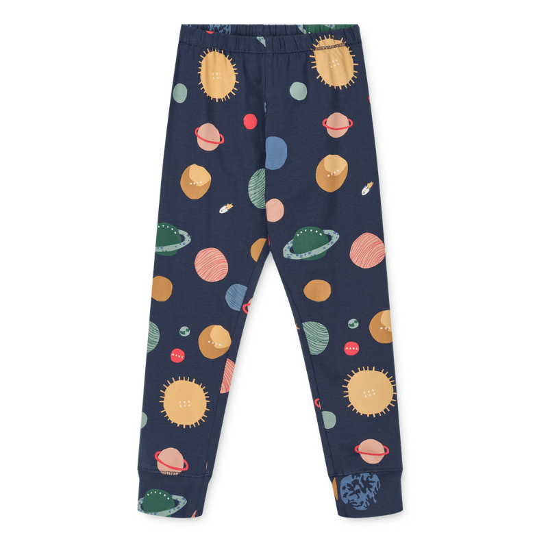 Zestaw piżamy z nadrukiem Wilhelm - universe, classic navy / Liewood