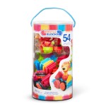 Jungle Adventures - klocki jeżyki w tubie - zestaw DŻUNGLA, 54 elementy / B.Toys