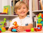 Jungle Adventures - klocki jeżyki w tubie - zestaw DŻUNGLA, 54 elementy / B.Toys