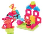 Jungle Adventures - klocki jeżyki w tubie - zestaw DŻUNGLA, 54 elementy / B.Toys