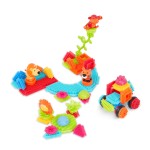 Jungle Adventures - klocki jeżyki w tubie - zestaw DŻUNGLA, 54 elementy / B.Toys