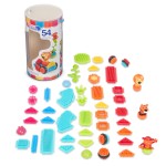 Jungle Adventures - klocki jeżyki w tubie - zestaw DŻUNGLA, 54 elementy / B.Toys