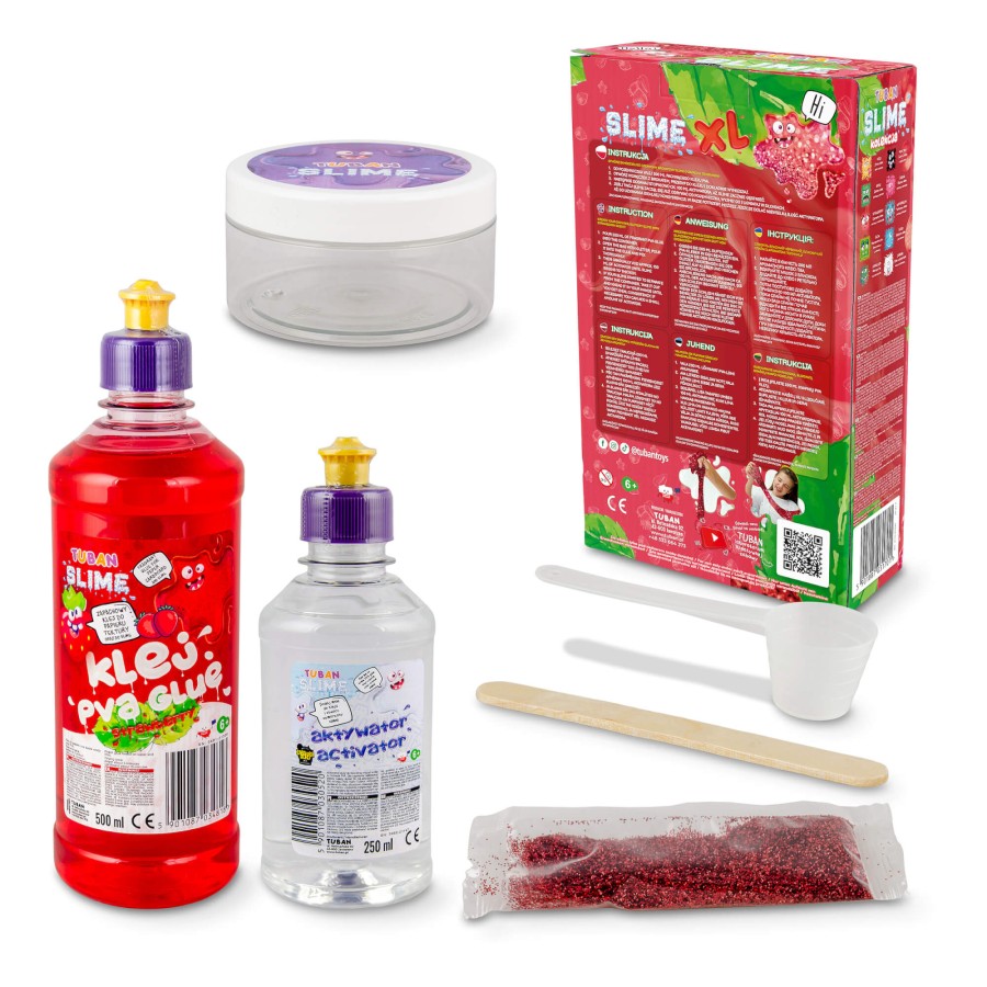 Zestaw DIY Slime - truskawka XL / Tuban