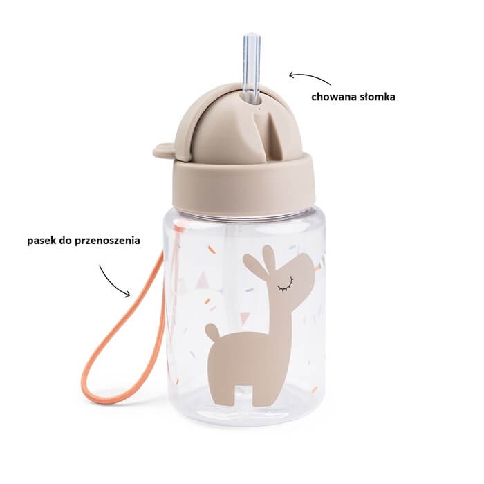 Bidon dla dziecka 280ml Celebration Sand / Done by Deer