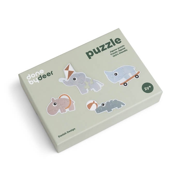 Pierwsze puzzle Zwierzątka na Placu Zabaw Playground / Done by Deer