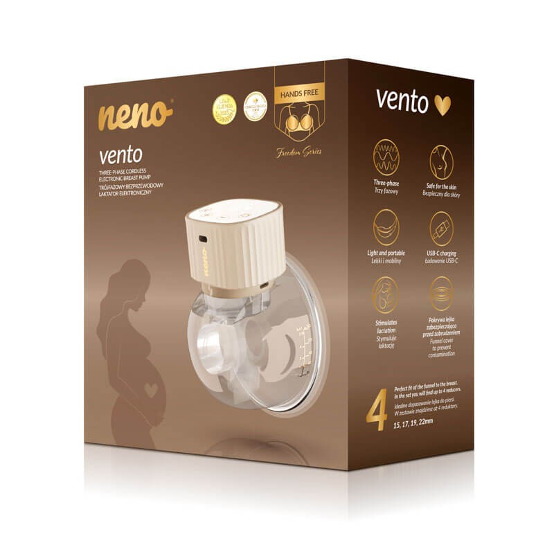 Trójfazowy, bezprzewodowy laktator elektroniczny Neno Vento / Neno
