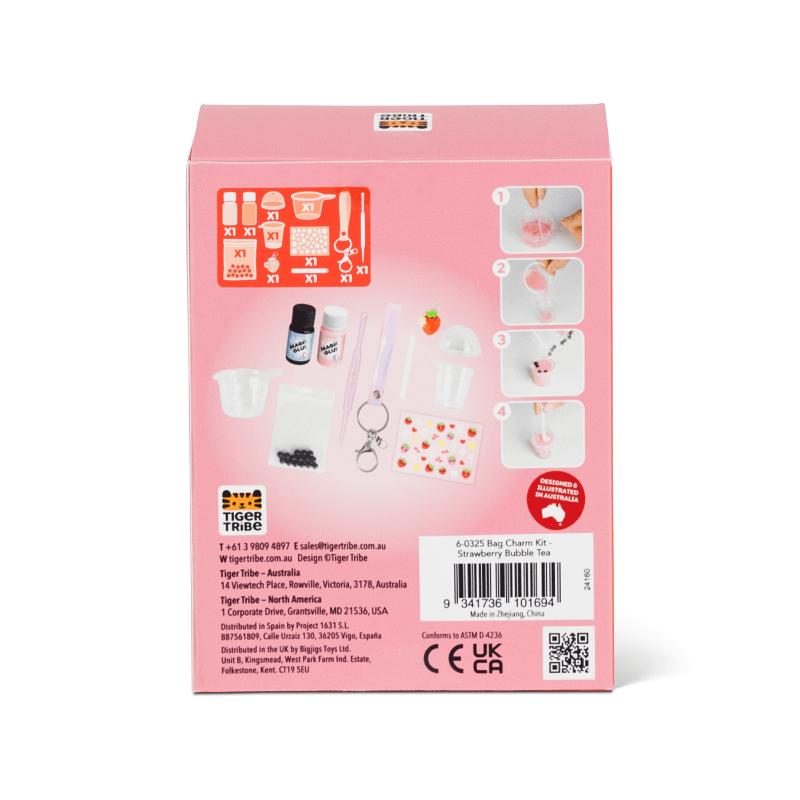 Zestaw kreatywny - zawieszka DIY Bubble Tea / Tiger Tribe