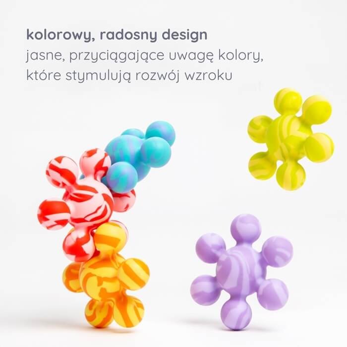 Gryzaki silikonowe - 5 zabawek do łączenia / Ubbi