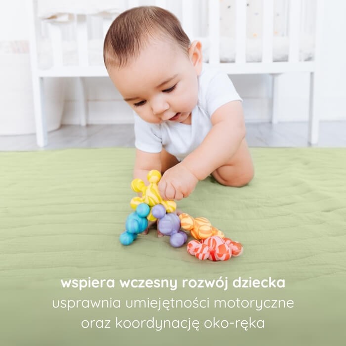 Gryzaki silikonowe - 5 zabawek do łączenia / Ubbi