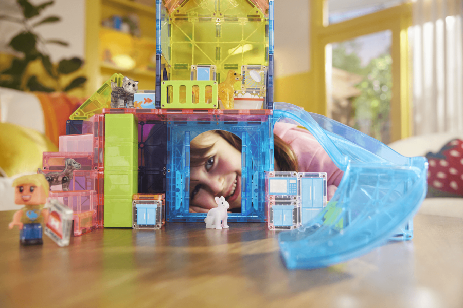 Klocki Magnetyczne Pet Playhouse 50 el. / Magna-Tiles