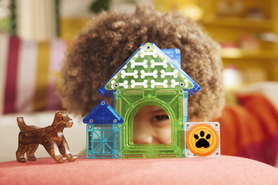 Klocki Magnetyczne Dog House 13 el. / Magna-Tiles