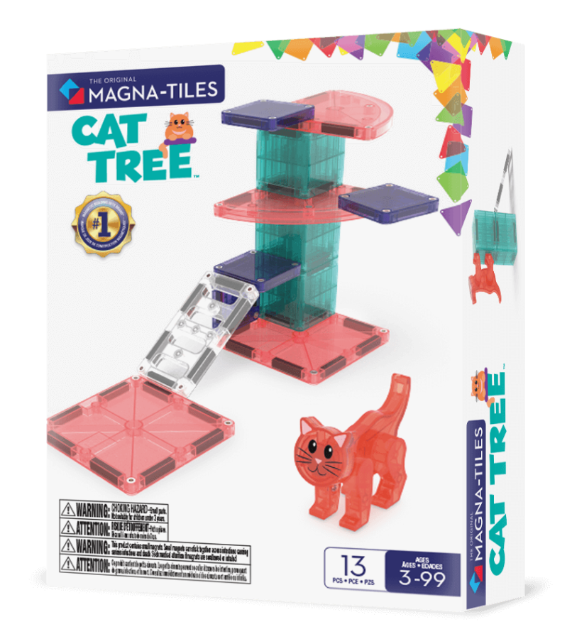 Klocki Magnetyczne Cat Tree 13 el. / Magna-Tiles