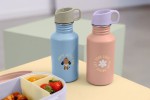Bidon ze stali nierdzewnej z ustnikiem i uchwytem 500 ml Pattern Party Blue & green / Lassig