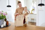 Plecak dla mam kwadratowy z akcesoriami Vividal Backpack humus / Lassig