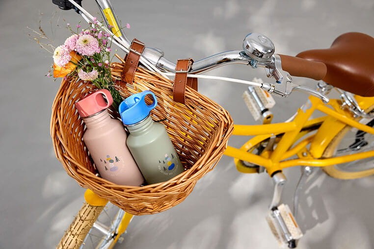 Bidon ze stali nierdzewnej z ustnikiem i uchwytem 500 ml Sunny Explorer rose&pink / Lassig