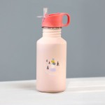 Bidon ze stali nierdzewnej z ustnikiem i uchwytem 500 ml Sunny Explorer rose&pink / Lassig