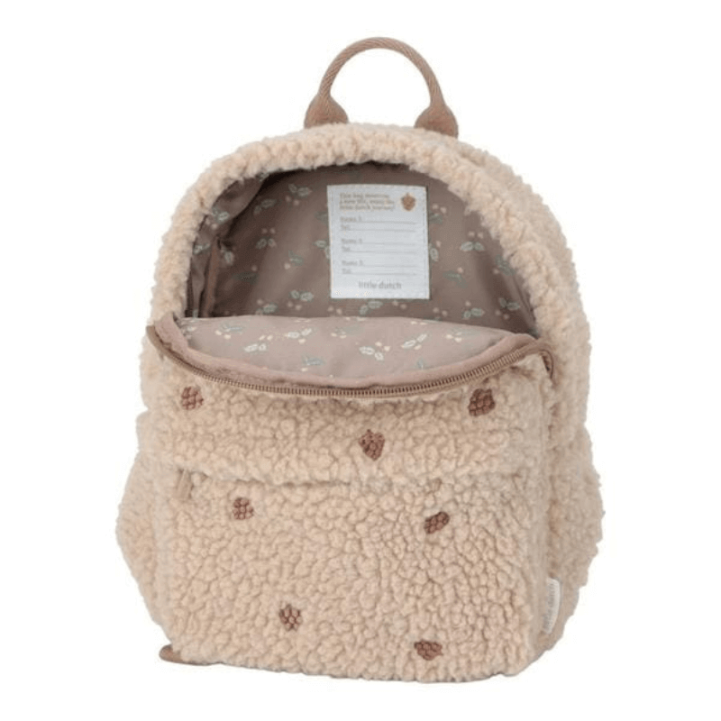  Plecak Teddy Taupe Forest Friends / Little Dutch