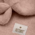 Kominiarka 100% wełny merino z uszkami misia - Mahogany Rose / HUTTEliHUT