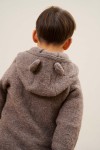 Kurtka 100% wełny merino - Camel Melange / HUTTEliHUT