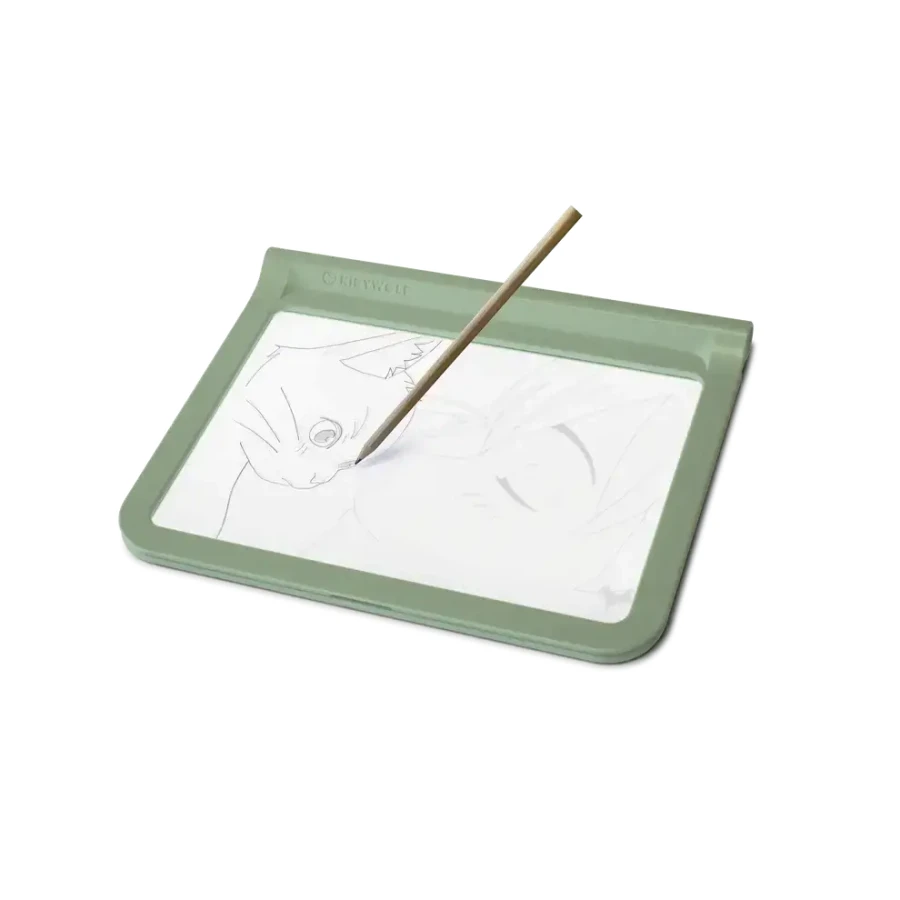 USZKODZONE OPAKOWANIE: Podświetlany tablet do nauki pisania i rysowania KIDYDRAW-PRO - zielony / Kidywolf