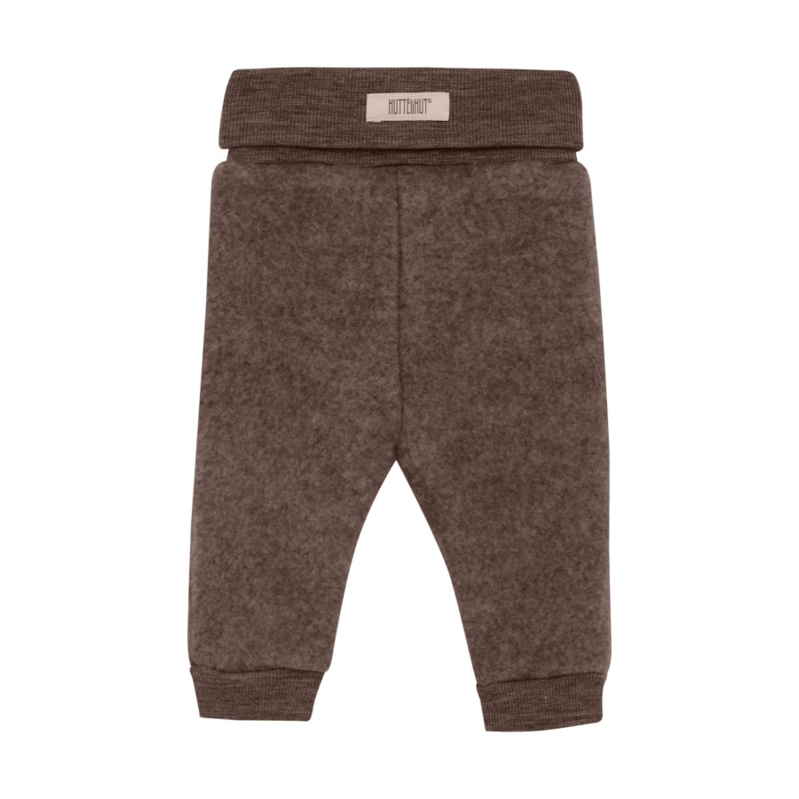 Spodnie 100% wełny merino - Brown Melange / HUTTEliHUT