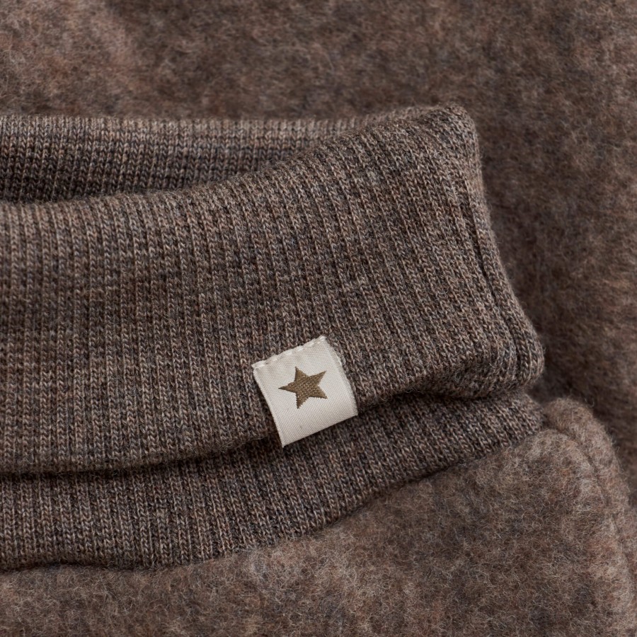 Spodnie 100% wełny merino - Brown Melange / HUTTEliHUT