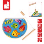 Puzzle z magnesami Szybkie rybki z wędką / Janod
