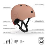 Kask S-M dla dzieci 3+ Mocha / Scootandride