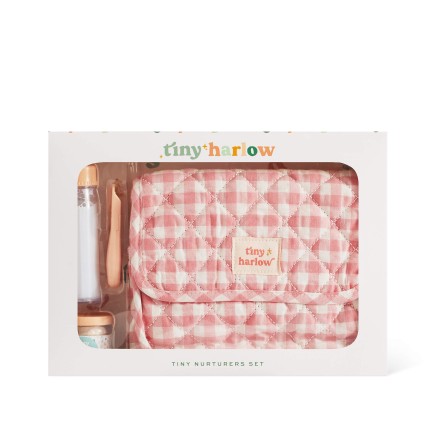 Torba z akcesoriami dla lalek Pink Gingham / Tiny Harlow