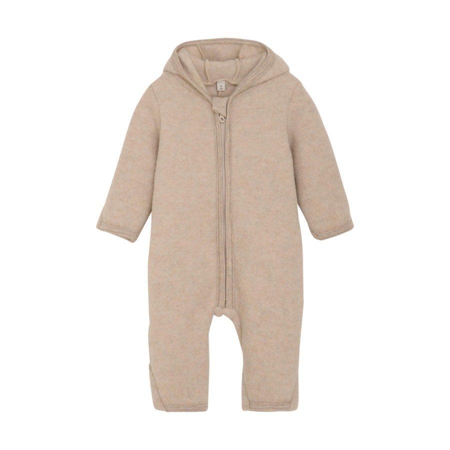 Kombinezon 100% wełny merino - Camel Melange / HUTTEliHUT