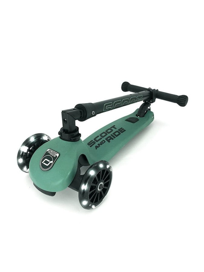 Highwaykick 3 LED Hulajnoga składana ze świecącymi kółkami 3+ Forest / Scootandride