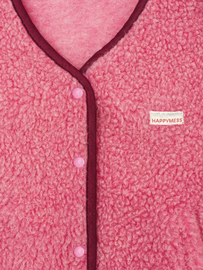 Kamizelka merino dla dorosłych - dusty pink / Happymess