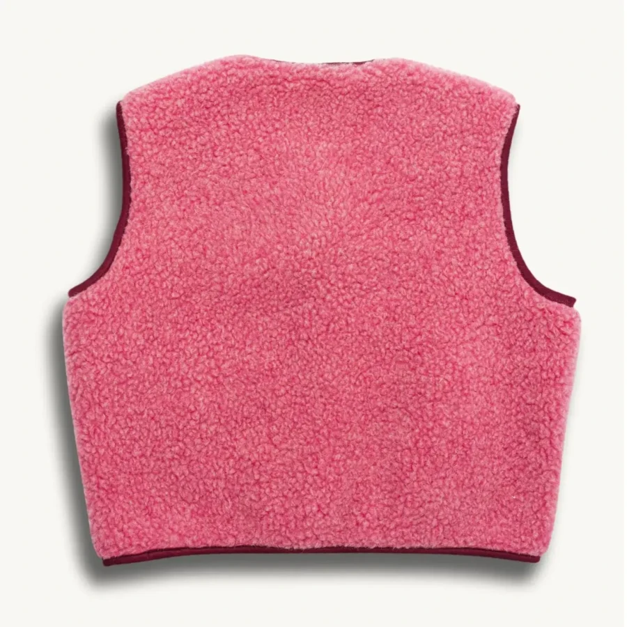 Kamizelka merino dla dorosłych - dusty pink / Happymess
