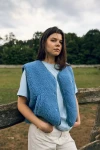 Kamizelka merino dla dorosłych - ice blue / Happymess