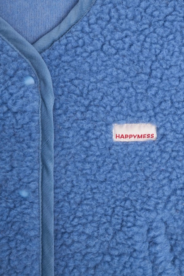 Kamizelka merino dla dorosłych - ice blue / Happymess