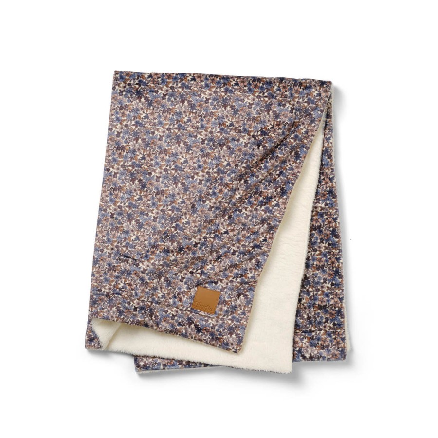 Kocyk Pearl Velvet - Blue Garden / Elodie Details