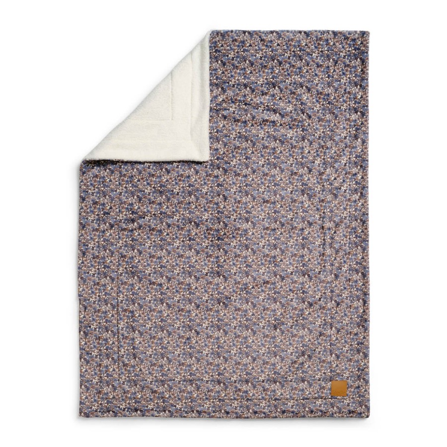 Kocyk Pearl Velvet - Blue Garden / Elodie Details