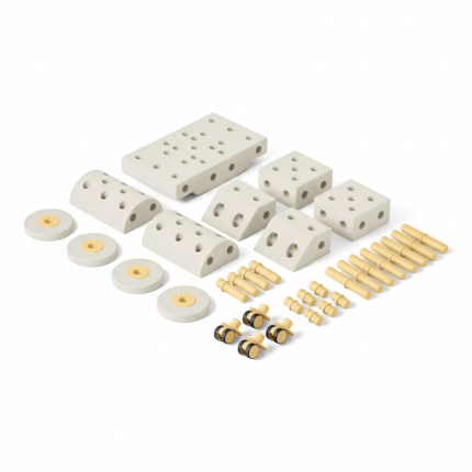 Kreatywne klocki rozwijające motorykę dużą, Dreamer kit 12 in 1 - Sand Grey, Honey Yellow / MODU