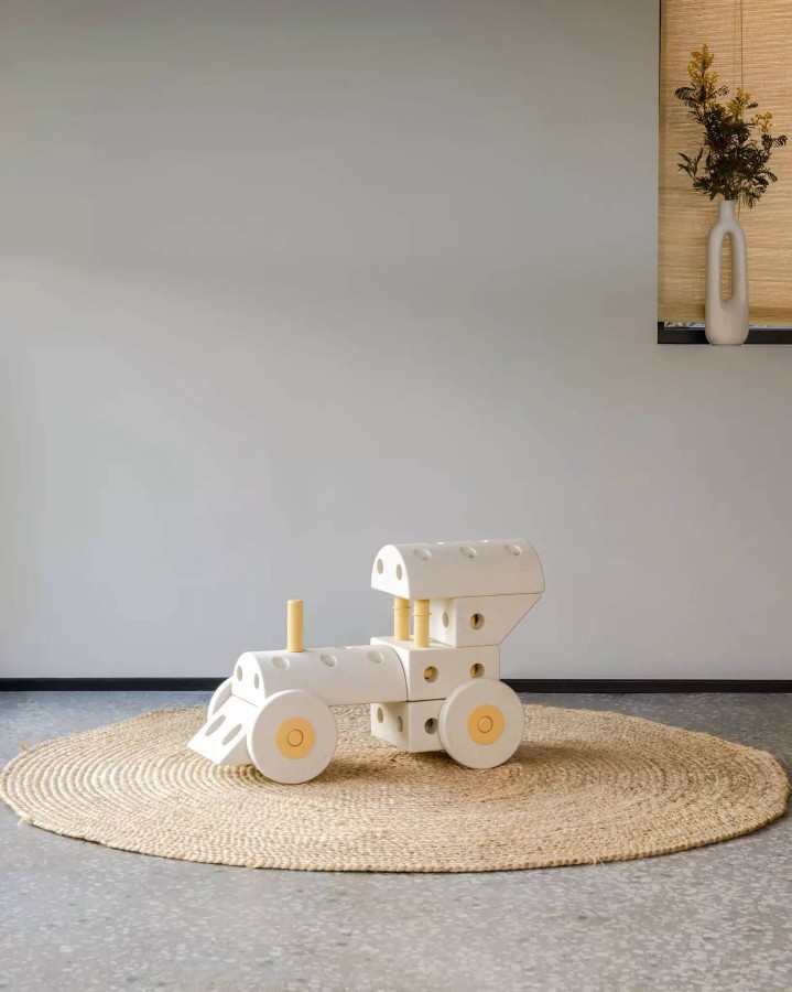 Kreatywne klocki rozwijające motorykę dużą, Dreamer kit 12 in 1 - Sand Grey, Honey Yellow / MODU
