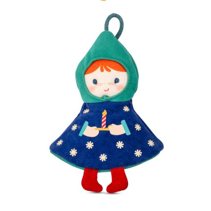 Przytulanka bombka dwustronna elf - choinka niebieska / Lilliputiens