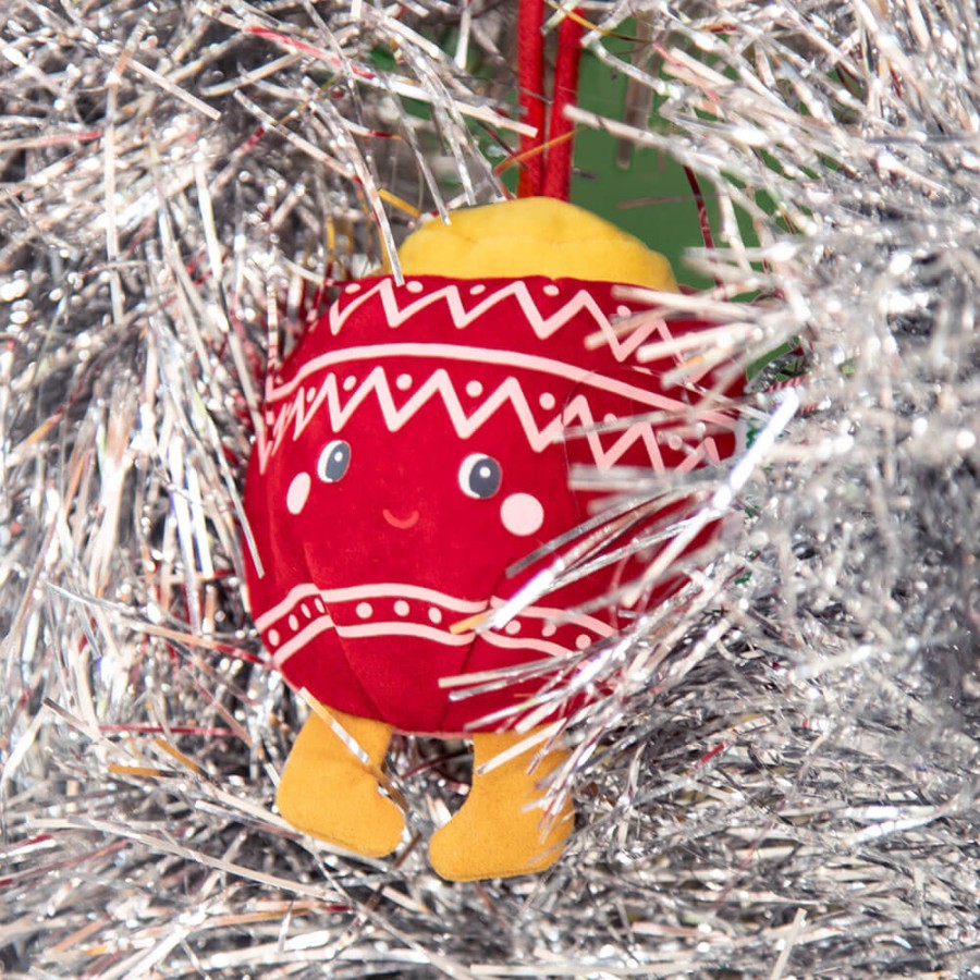Przytulanka bombka dwustronna elf - bombka różowa / Lililputiens