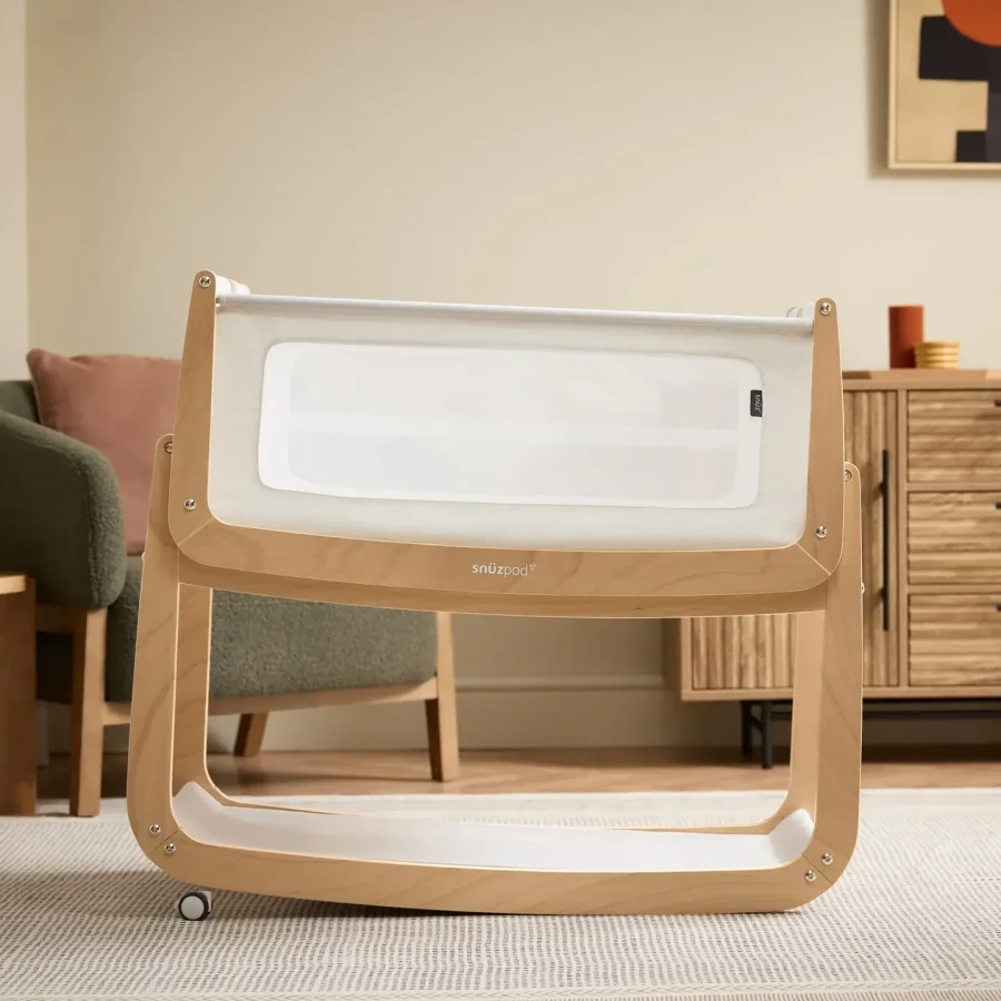 Wielofunkcyjne łóżeczko dostawne SnuzPod5 - natural / Snuz