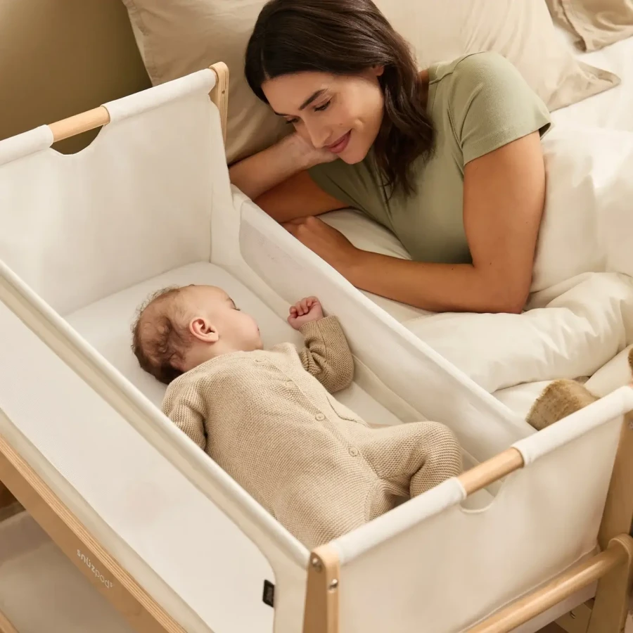 Wielofunkcyjne łóżeczko dostawne SnuzPod5 - natural / Snuz