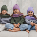 Czapka zimowa merino WINTER LAVENDER / Patulove